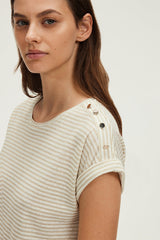 GERALDA LUREX STRIPED T-SHIRT