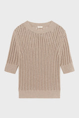 JOSELLE GOLD-TONE KNIT SWEATER