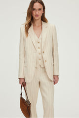 REYNA GOLD TONE STRIPES JACKET