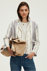 RYSELLE EMBROIDERED STRIPE JACKET