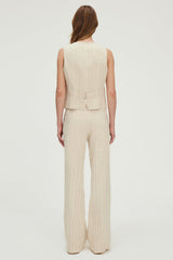 ROSENN GOLD TONE STRIPES WAISTCOAT