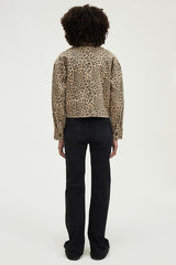 ROSELIE LEOPARD DENIM JACKET