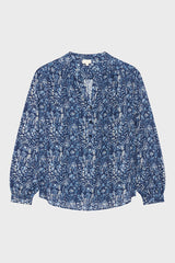 AKINA SOFT FOLIAGE PRINT BLOUSE