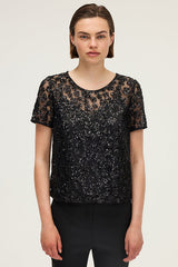 ALVY SEQUINED FLORAL TOP