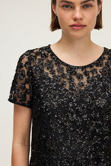 ALVY SEQUINED FLORAL TOP