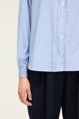 AYANA LACE COLLAR STRIPED SHIRT