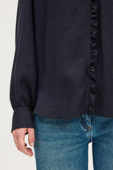 ALITA LUREX RUFFLED SHIRT