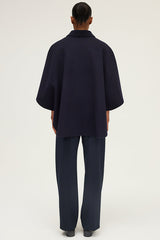 MAELINE WOOL CAPE COAT