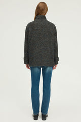 MATHIA STANDUP COLLAR BOUCLETTE COAT