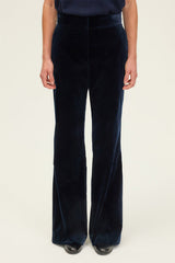 CYANA FLARED VELVET TROUSERS