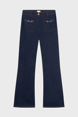 CIRA RAW FLARED JEANS