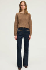 CIRA RAW FLARED JEANS