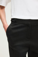 CAPRICE FINE STRIPES SLIM TROUSERS