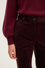 CEREN CORDUROY FLARED TROUSERS