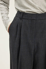 CORINTHA WIDE LEG PRINCE OF WALES TROUSERS