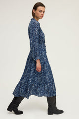 LIAN FOLIAGE PRINT MAXI DRESS