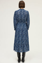 LIAN FOLIAGE PRINT MAXI DRESS