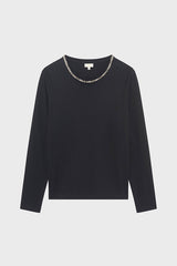 HARRIETTE RHINESTONES LONG-SLEEVE T-SHIRT