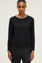 HARRIETTE RHINESTONES LONG-SLEEVE T-SHIRT