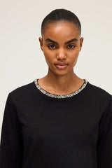 HARRIETTE RHINESTONES LONG-SLEEVE T-SHIRT