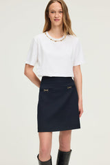 HASNA RHINESTONE COTTON T-SHIRT