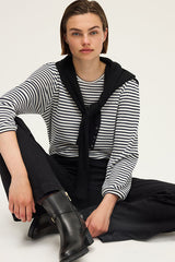 HELIA LUREX SAILOR STYLE T-SHIRT