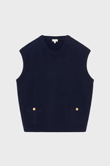 ERMINIA WOOL SLEEVELESS SWEATER