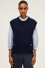 ERMINIA WOOL SLEEVELESS SWEATER