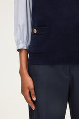 ERMINIA WOOL SLEEVELESS SWEATER