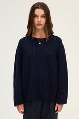ERYNE RHINESTONES WOOL SWEATER