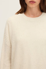 ENORE LUREX WOOL LOOSE FIT SWEATER