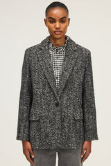 NINN HERRINGBONE LOOSE JACKET