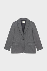 NAHIDA HERRINGBONE SUIT JACKET