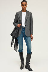 NAHIDA HERRINGBONE SUIT JACKET