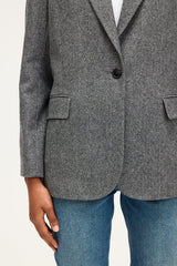 NAHIDA HERRINGBONE SUIT JACKET