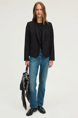 NAJIA LUREX PINSTRIPED SUIT JACKET