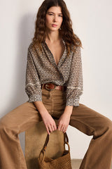CLARINE PRINTED CHIFFON SHIRT