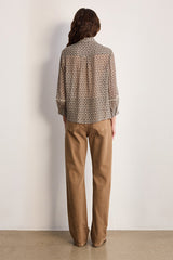 CLARINE PRINTED CHIFFON SHIRT