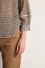 CLARINE PRINTED CHIFFON SHIRT