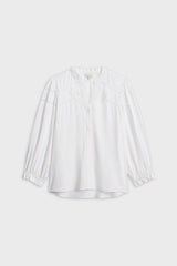 CHRISSY RUFFLES LACE FLOWING SHIRT