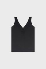 CHRISTELLE BLACK FLUID EMBROIDERY TOP