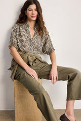 CAMILLEA FLORAL RUFFLES BLOUSE