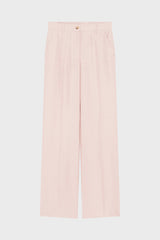 BETTY LINEN BLENDWIDE LEG TROUSERS