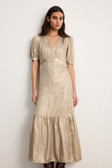 ANDREA GOLDEN MAXI DRESS