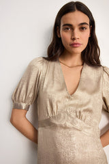 ANDREA GOLDEN MAXI DRESS
