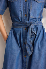 DENIM SHIRT DRESS