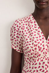 AUDREY WAISTED FLORAL MAXI DRESS
