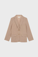 MELINEE LUREX PINSTRIPE SUIT JACKET
