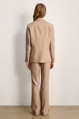 MELINEE LUREX PINSTRIPE SUIT JACKET