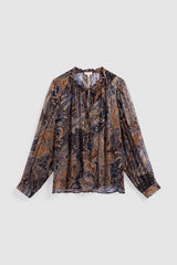 LOYSE PRINTED MUSLIN BLOUSE